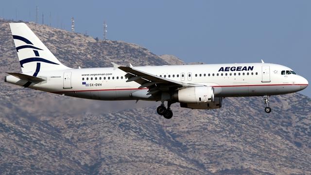 SX-DVH:Airbus A320-200:Aegean Airlines